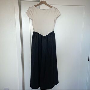 a new day Black and Cream Maxi Dress